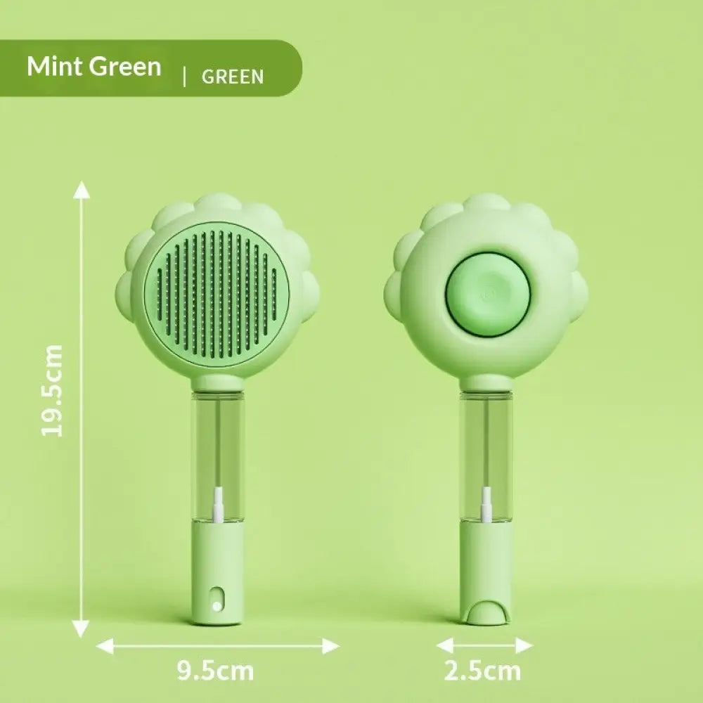 2 In 1 Self Cleaning Dog Brush Comb With Spray Pets Grooming Hair Remover Combs Brush Floating Hair Pet Grooming Brush