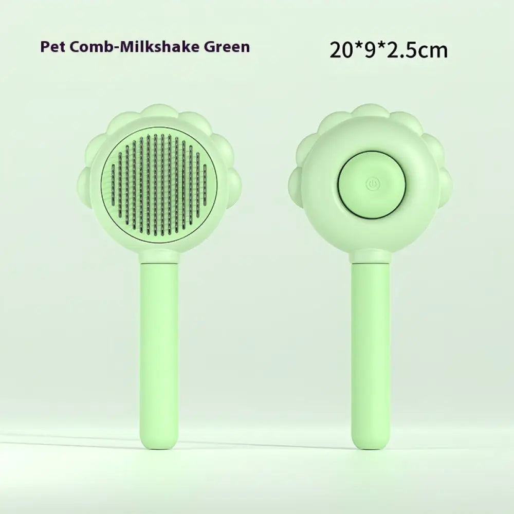 2 In 1 Self Cleaning Dog Brush Comb With Spray Pets Grooming Hair Remover Combs Brush Floating Hair Pet Grooming Brush