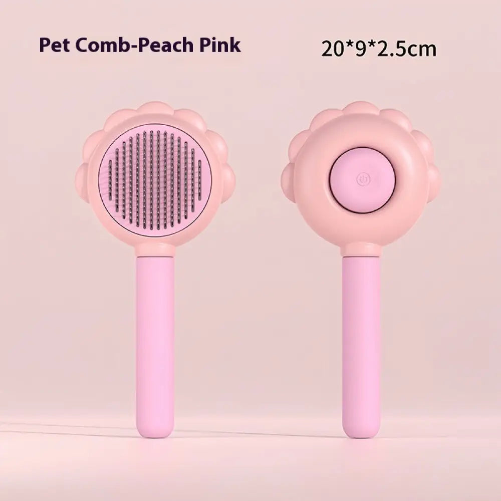 2 In 1 Self Cleaning Dog Brush Comb With Spray Pets Grooming Hair Remover Combs Brush Floating Hair Pet Grooming Brush