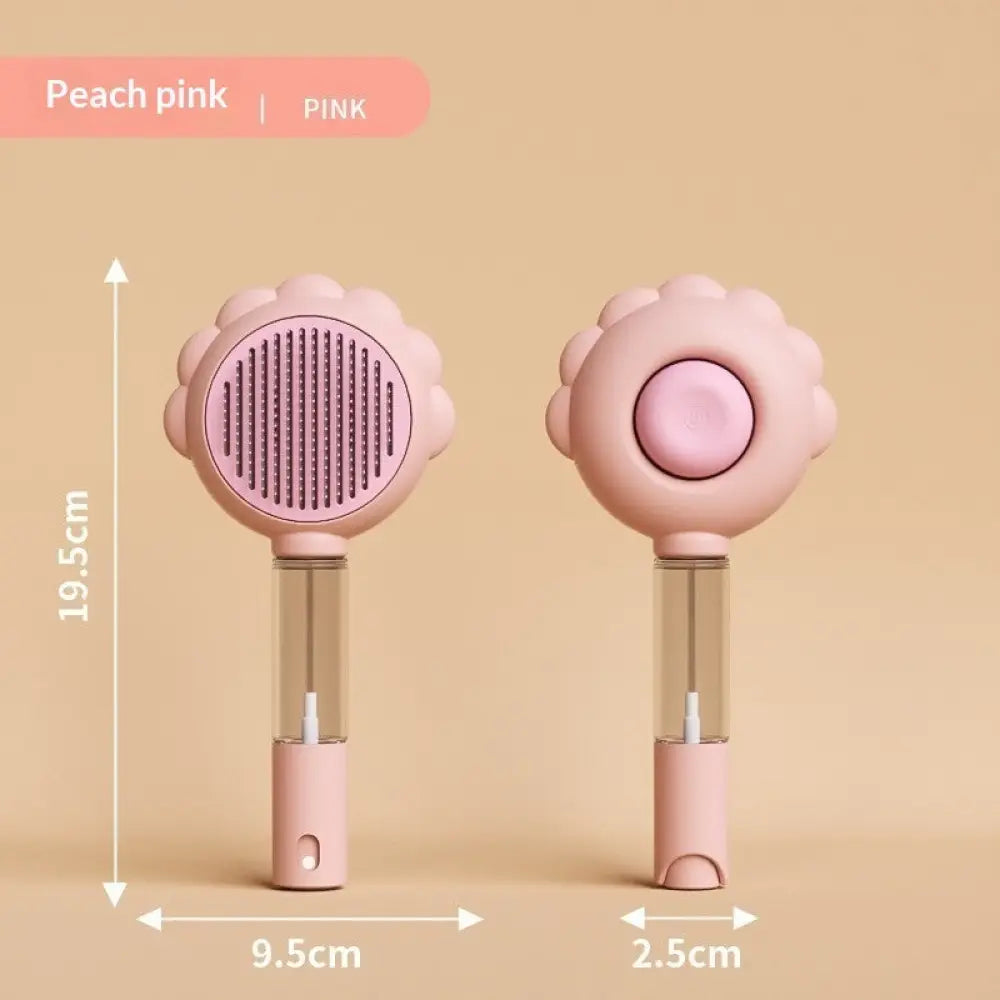 2 In 1 Self Cleaning Dog Brush Comb With Spray Pets Grooming Hair Remover Combs Brush Floating Hair Pet Grooming Brush
