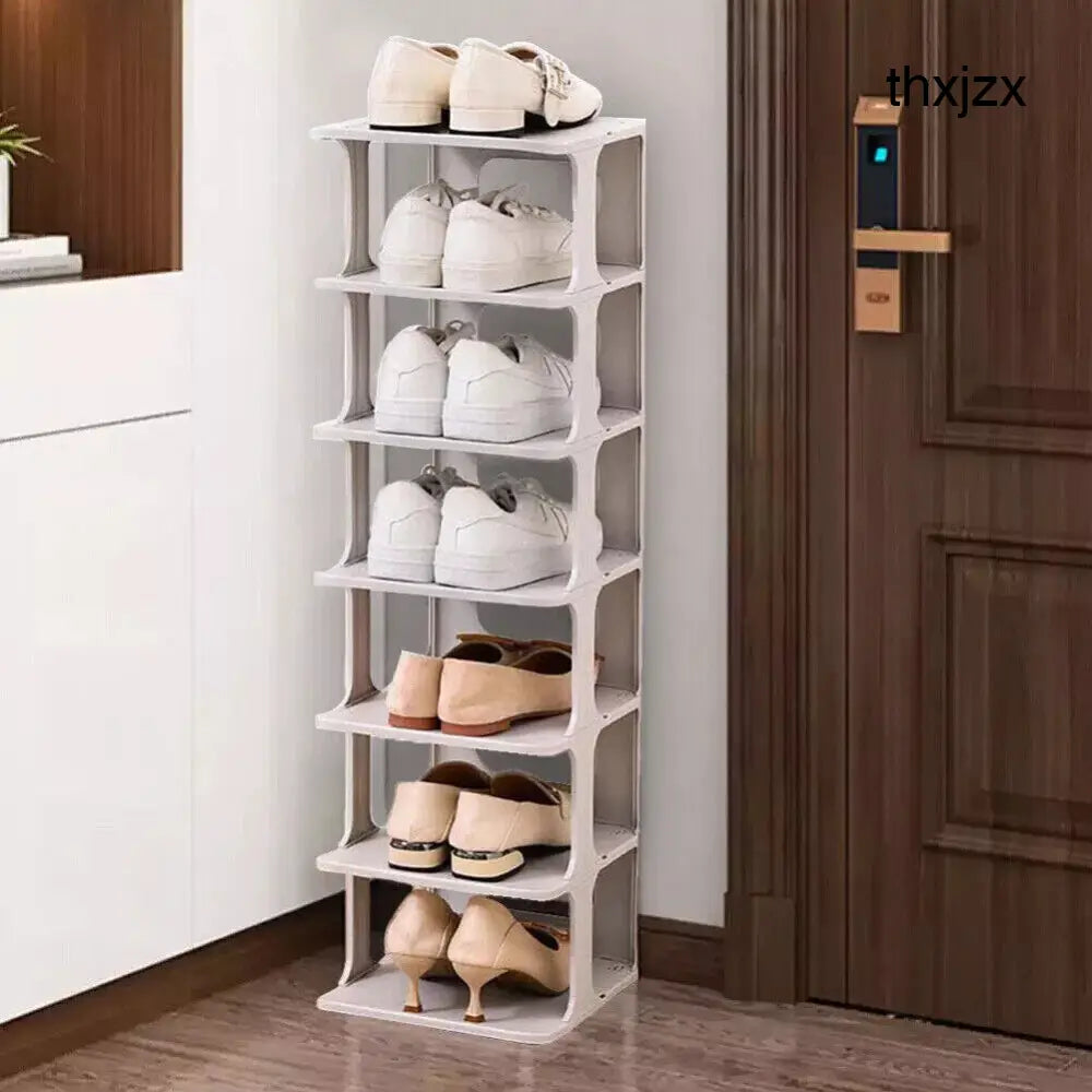 7 Tier Home Organiser Footwear Stand Shoe Rack Tall Storage Shelf Unit Cabinet - 1pcs - Under-Sink Organiser