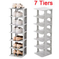 7 Tier Home Organiser Footwear Stand Shoe Rack Tall Storage Shelf Unit Cabinet - 1pcs - Under-Sink Organiser