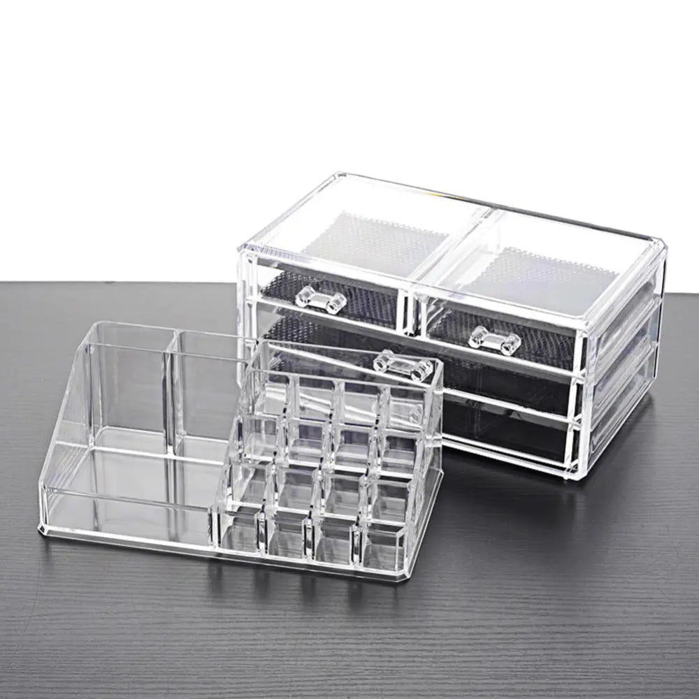 Acrylic Drawer Type Desktop Cosmetic Organizer Anti-dust - Drawer Organiser Set