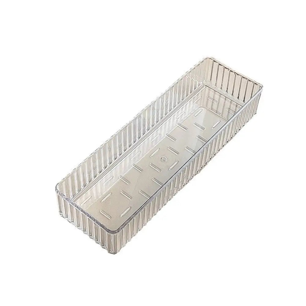 Acrylic Makeup Brush Organizer With Built-in Drawer Dividers - Drawer Organiser Set
