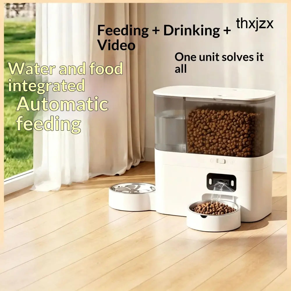 Cat Smart Water Fountain And Automatic Feeder - Cat Water Fountain