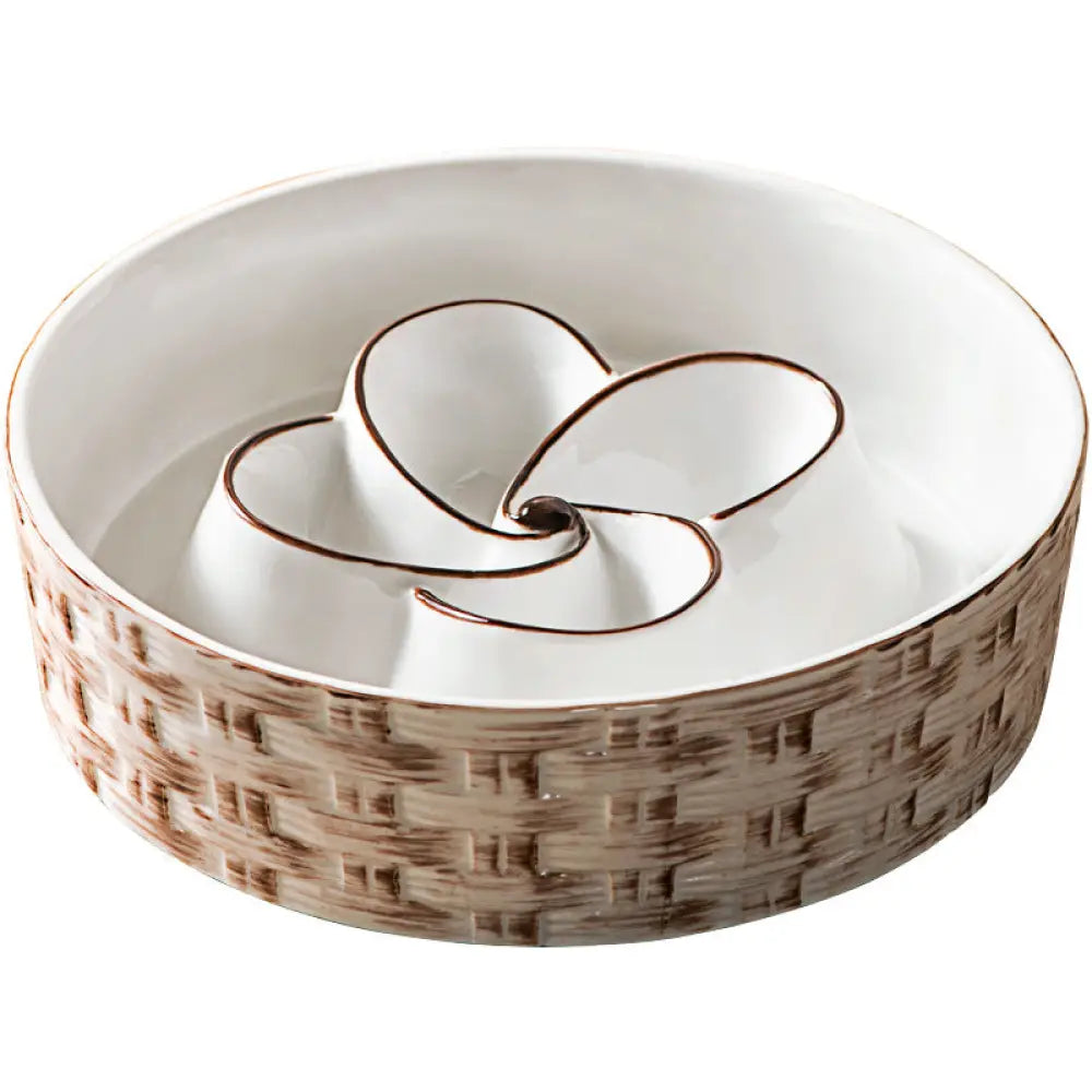 Ceramic Slow Feeder Dog Bowl Slow Feeder Dog Bowl For Medium Large Anti-Choking Slow Eating Dog Bowl Non Slip Dog Bowl