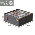 Closet Organizer Underwear Drawer Socks Bra Clothing Storage Box - Dark Grey / 20grids - Drawer Organiser Set