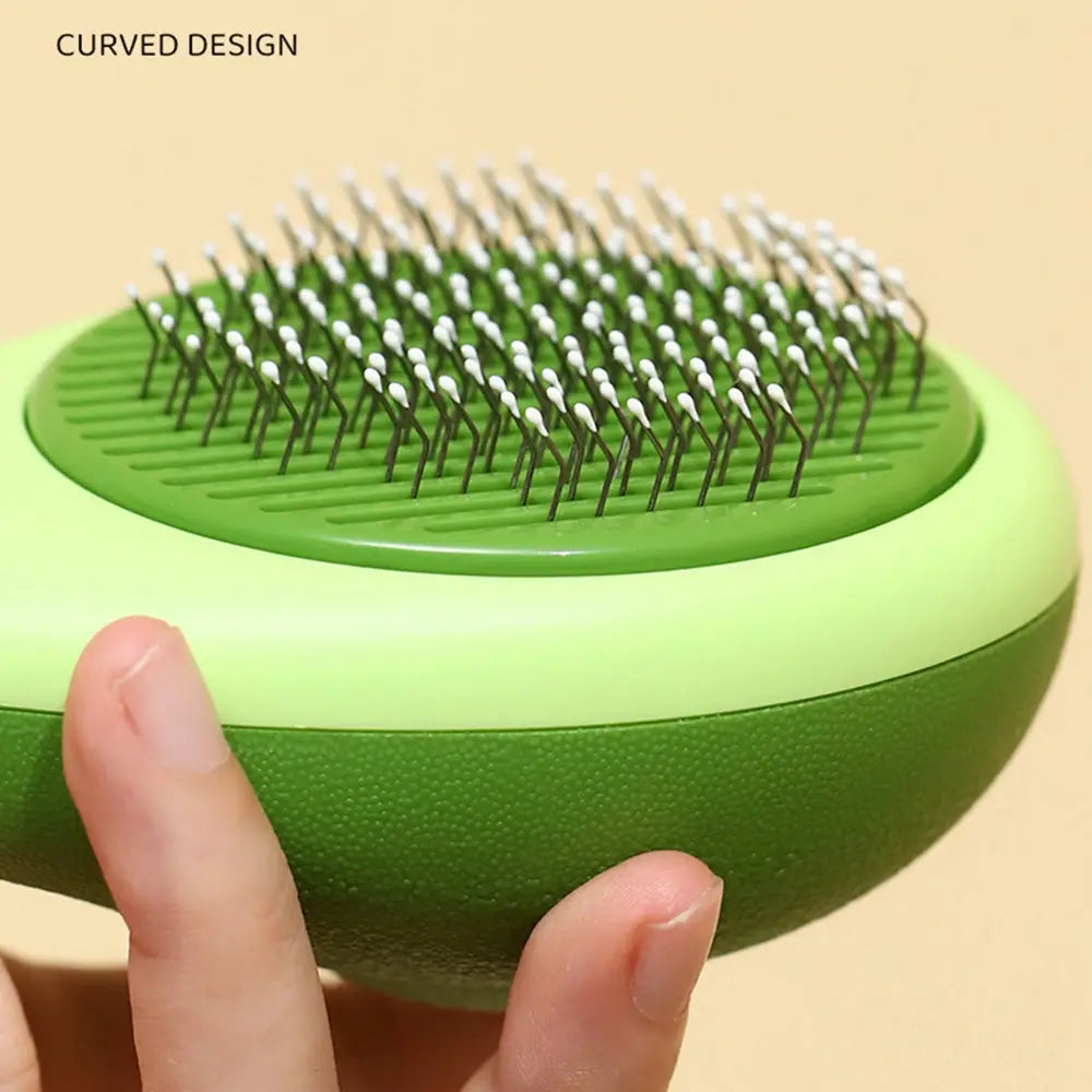 Creative Cat Grooming Comb Portable Massage Brush One-Button Remove Floating Hair Scraper Cats Dogs Pet Self Cleaning