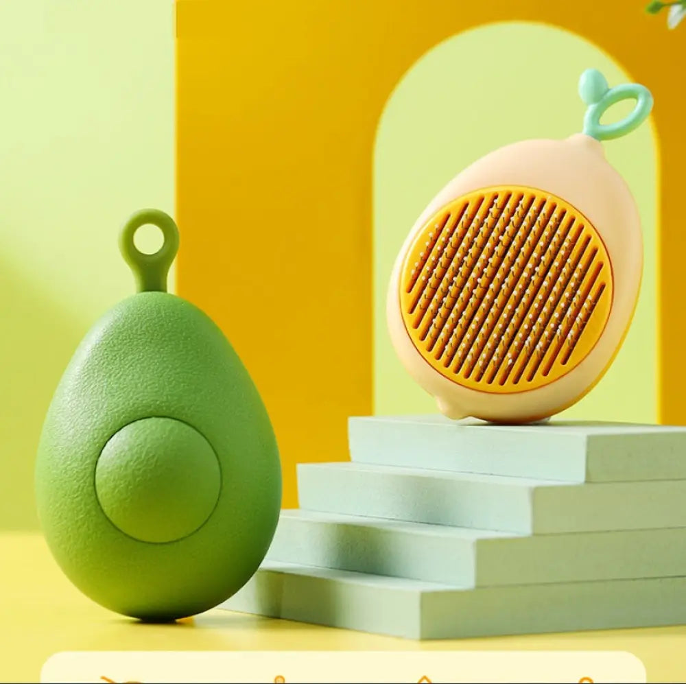 Creative Cat Grooming Comb Portable Massage Brush One-Button Remove Floating Hair Scraper Cats Dogs Pet Self Cleaning