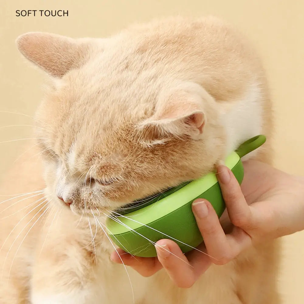 Creative Cat Grooming Comb Portable Massage Brush One-Button Remove Floating Hair Scraper Cats Dogs Pet Self Cleaning