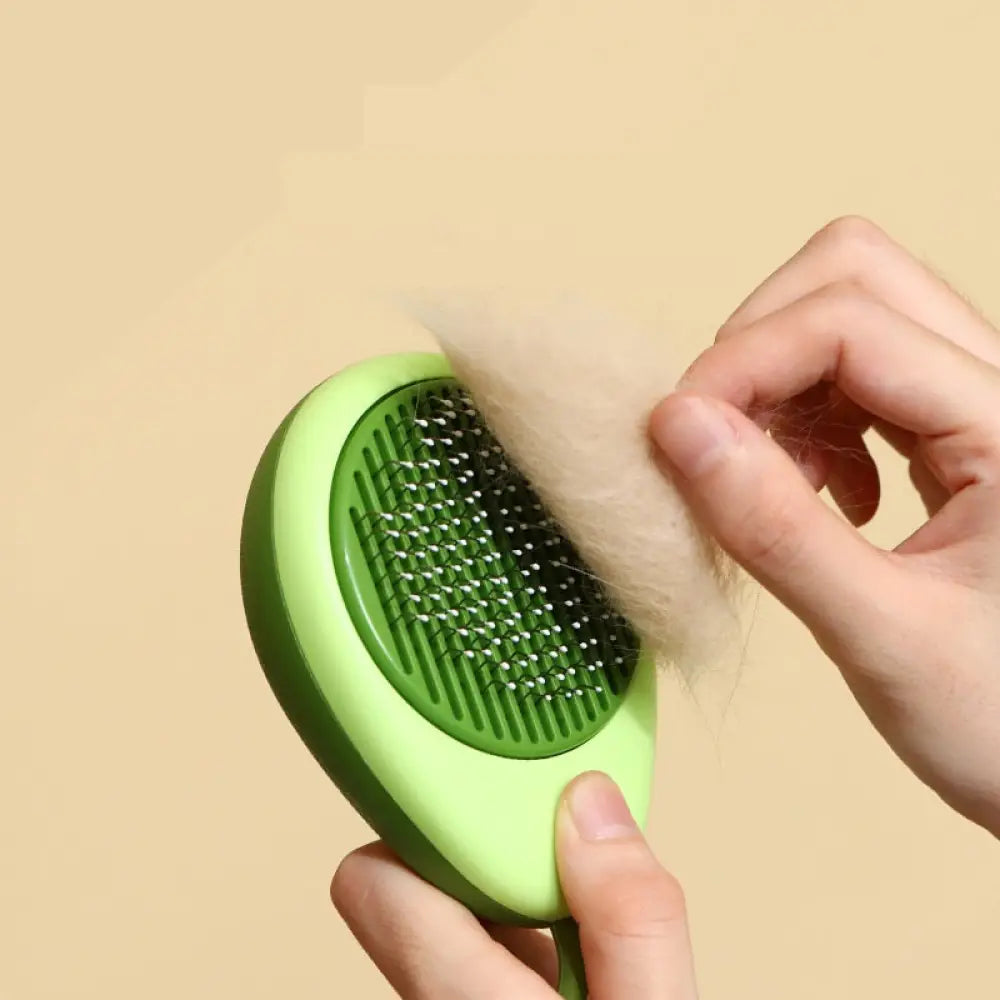 Creative Cat Grooming Comb Portable Massage Brush One-Button Remove Floating Hair Scraper Cats Dogs Pet Self Cleaning