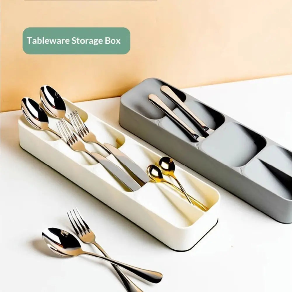 Cutlery Organizer For Kitchen Drawer Divided Storage Box For Forks - Drawer Organiser Set
