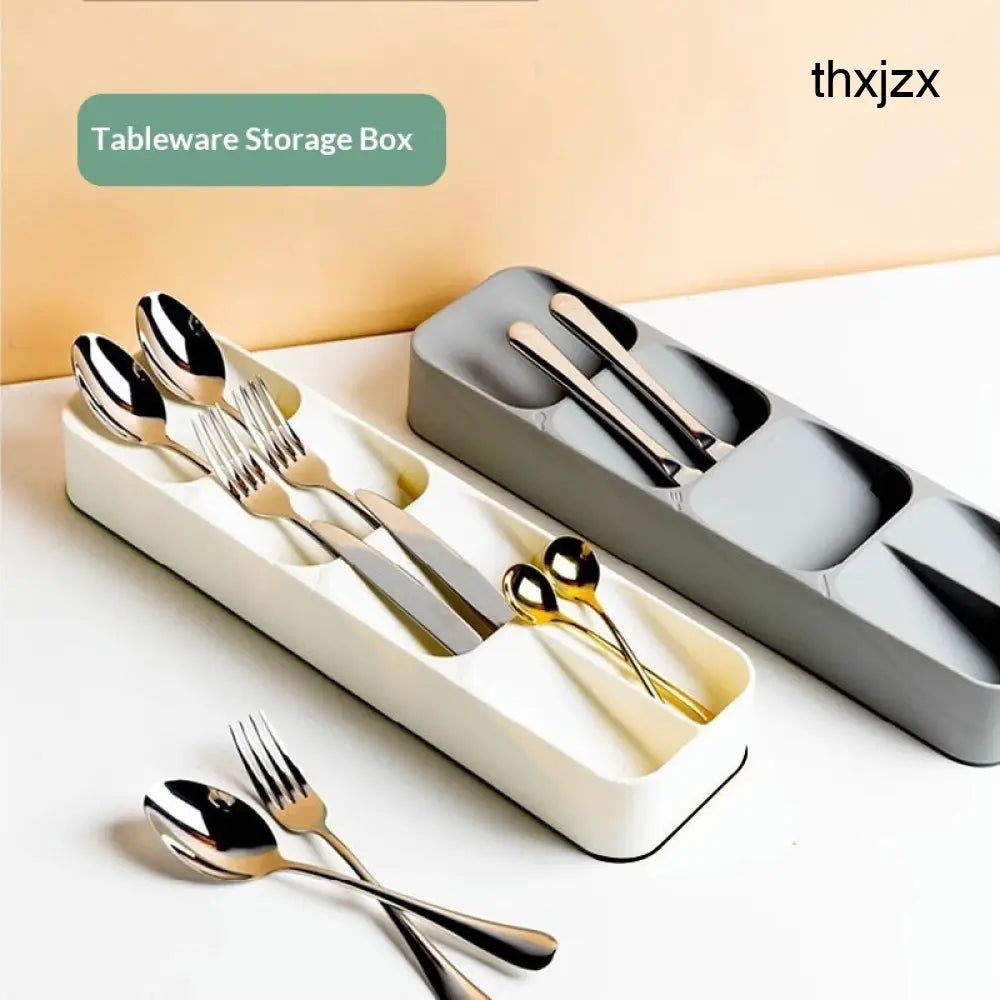 Cutlery Organizer For Kitchen Drawer Divided Storage Box For Forks - Drawer Organiser Set