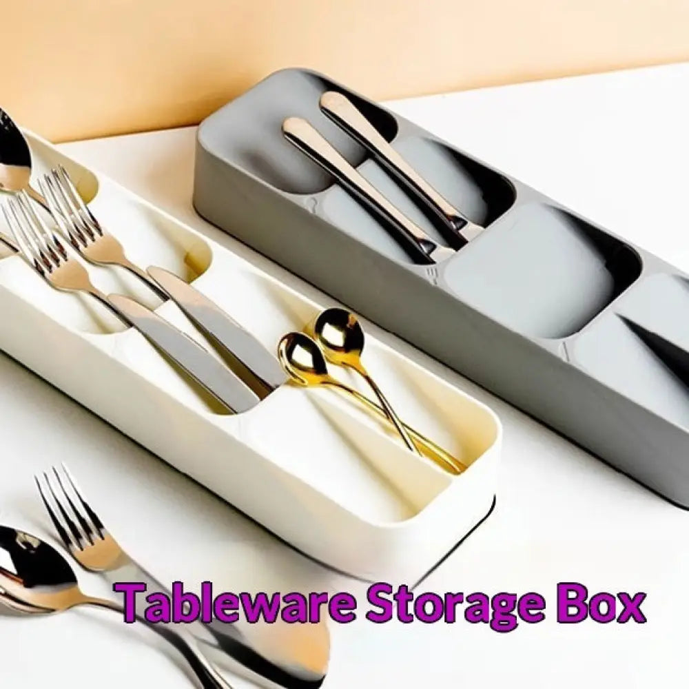 Cutlery Organizer For Kitchen Drawer Divided Storage Box For Forks - Drawer Organiser Set