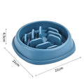 Dog Bowl Cat Slow Feeder Bowl Anti-choking Slow Feeder For Dogs Large Capacity Food Dish - Bulk / Blue - Slow Feeder