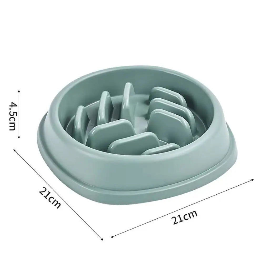 Dog Bowl Cat Slow Feeder Bowl Anti-choking Slow Feeder For Dogs Large Capacity Food Dish - Bulk / Green - Slow Feeder
