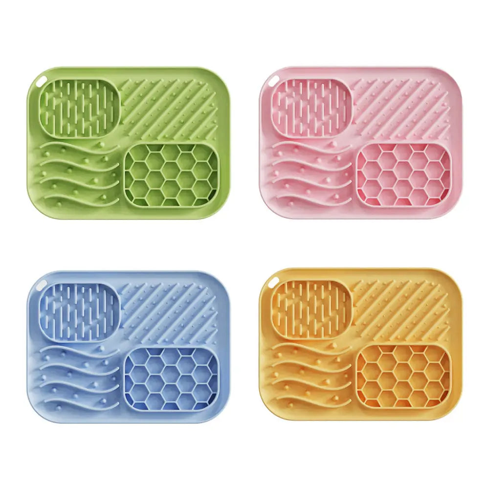 Dog Slow Feeder Bowl With Suction Cup To Prevent Choking And Encourage Slow Eating Mat - Slow Feeder Bowl