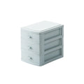 Drawer Mini Desktop Storage Box Multi-layer Cosmetic Organizer - Blue / 2floors - Drawer Organiser Set