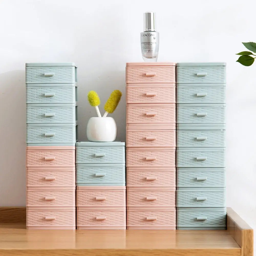 Drawer Mini Desktop Storage Box Multi-layer Cosmetic Organizer - Drawer Organiser Set