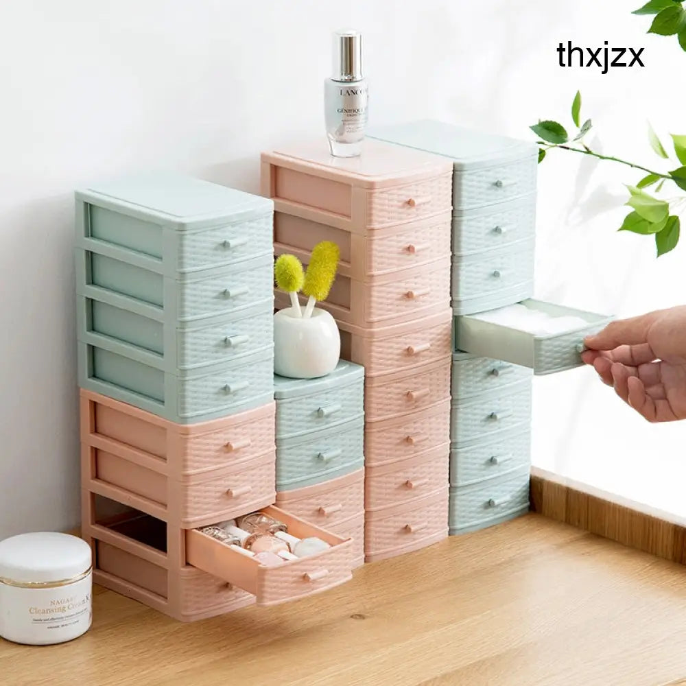 Drawer Mini Desktop Storage Box Multi-layer Cosmetic Organizer - Drawer Organiser Set