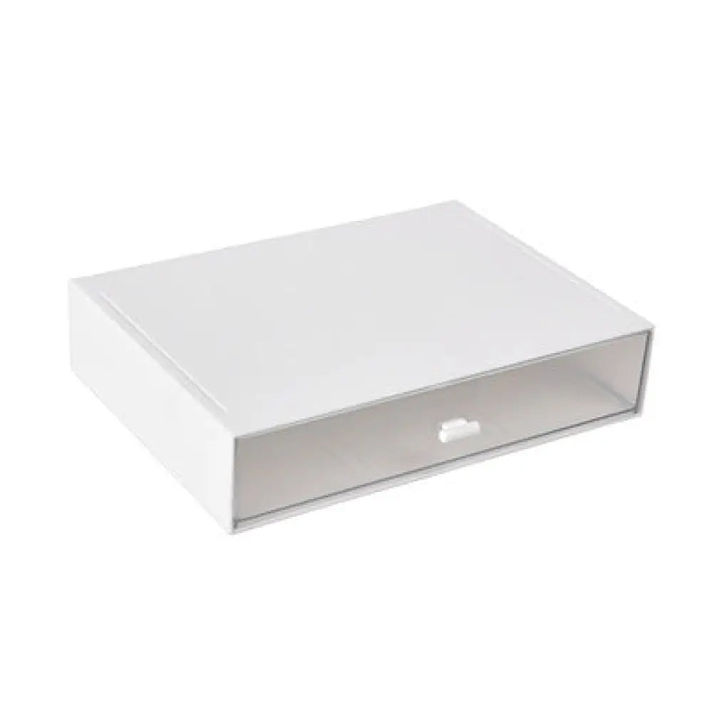 Drawer Type Cosmetic Storage Office Desk Stationery Organizer Box - White / 1Drawer - Drawer Organiser Set