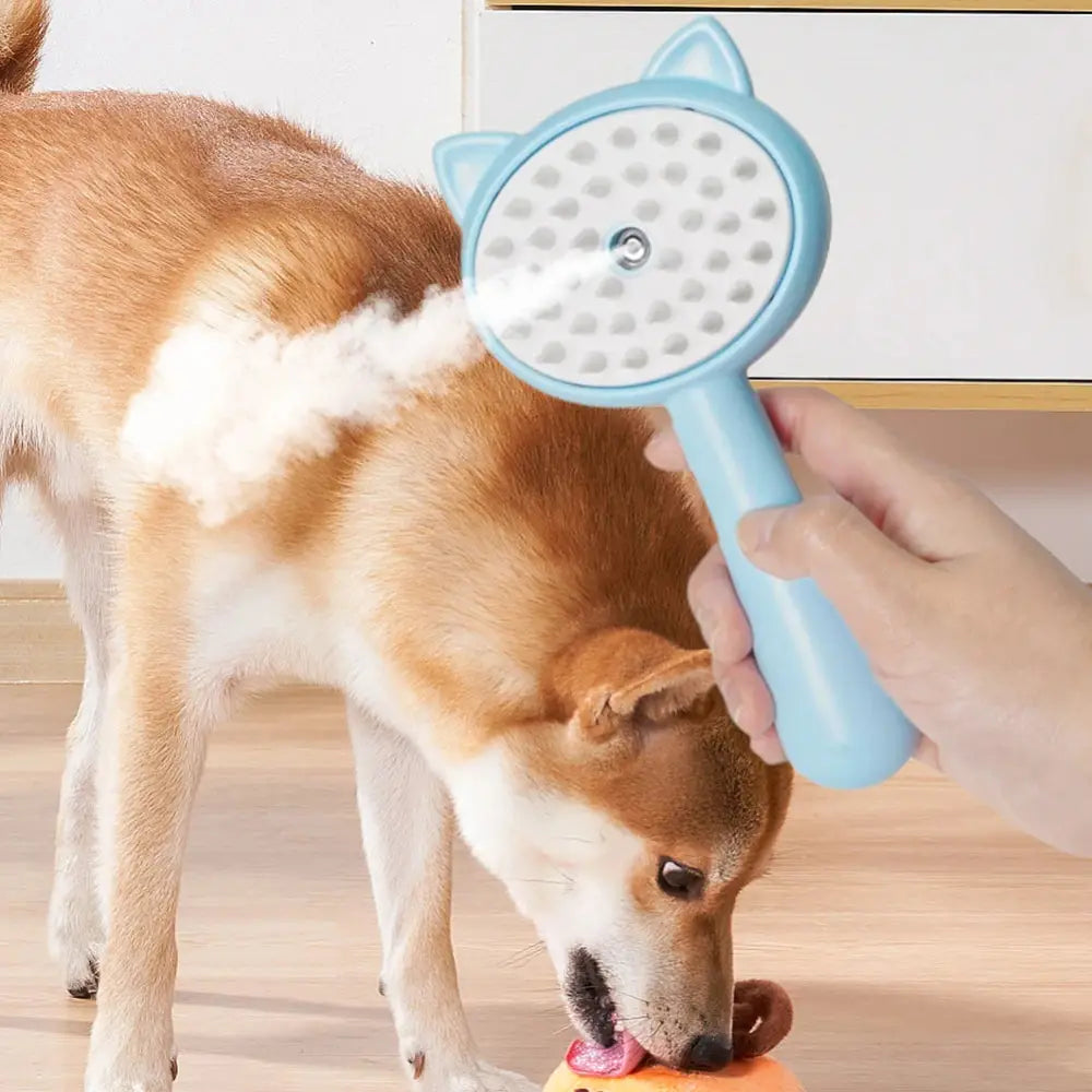 Hair Cleaning Brush With Mist Multifunctional Cat Grooming Brush Rechargeable Self Cleaning Slicker Brush For Pets Dogs