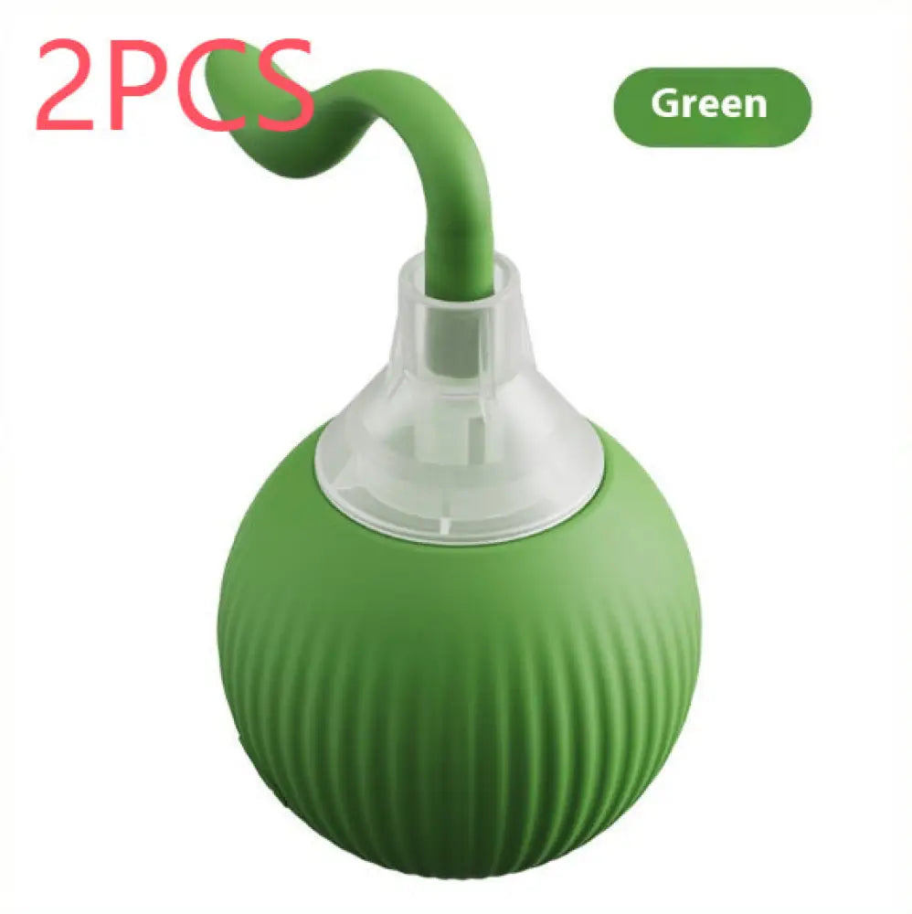Interactive Cat Toy Ball Super Drive Cat Rolling Ball - Magic Tail Style Green 2PCS - Interactive Cat Toy