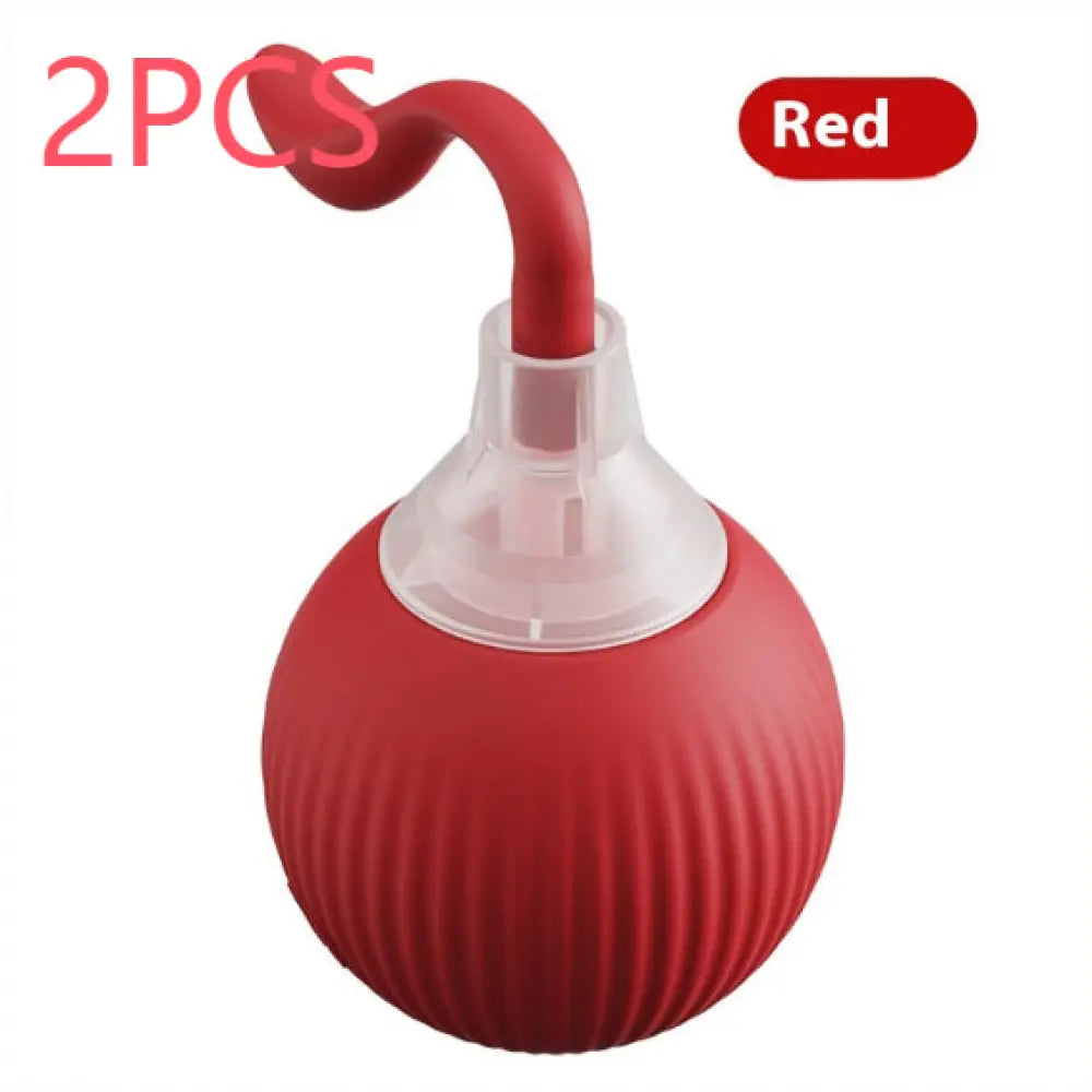 Interactive Cat Toy Ball Super Drive Cat Rolling Ball - Magic Tail Style Red 2PCS - Interactive Cat Toy