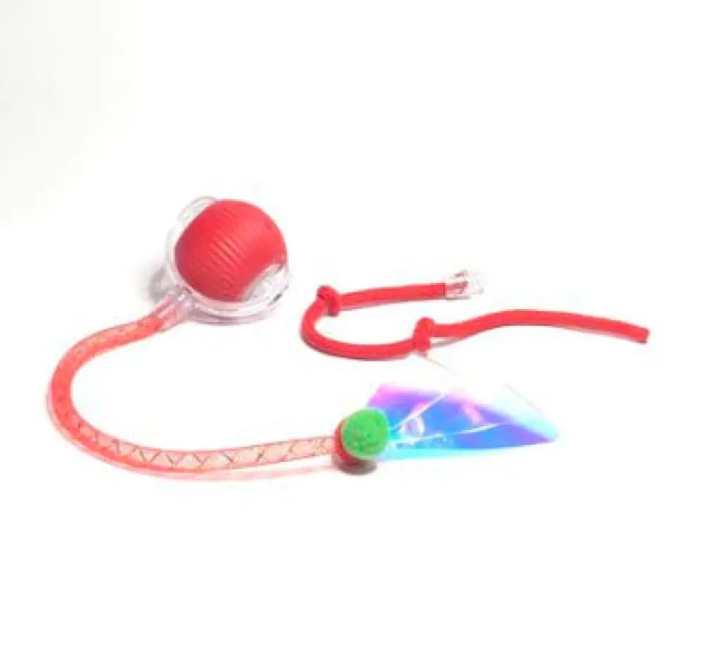 Interactive Cat Toy Ball Super Drive Cat Rolling Ball - The Dragonflys Tail Is Red - Interactive Cat Toy