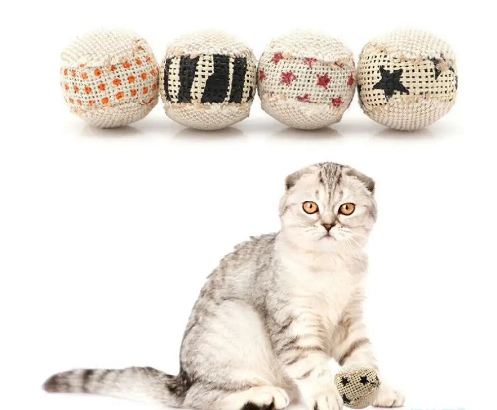 Interactive Cat Toy Chewing Ball - White / Upgraded - Interactive Cat Toy