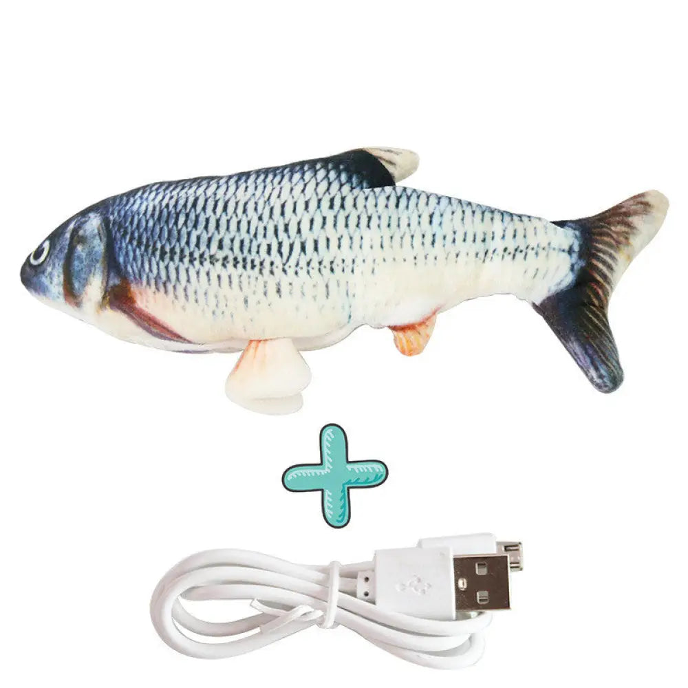 Interactive Puzzle Cat Toy Fish Funny Cat Toy - Crucian carp / USB - Interactive Cat Toy