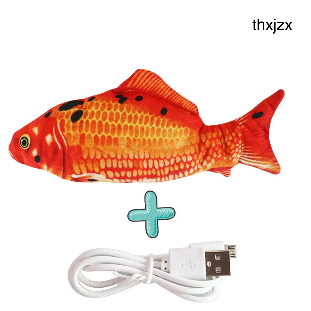 Interactive Puzzle Cat Toy Fish Funny Cat Toy - Red Carp / USB - Interactive Cat Toy