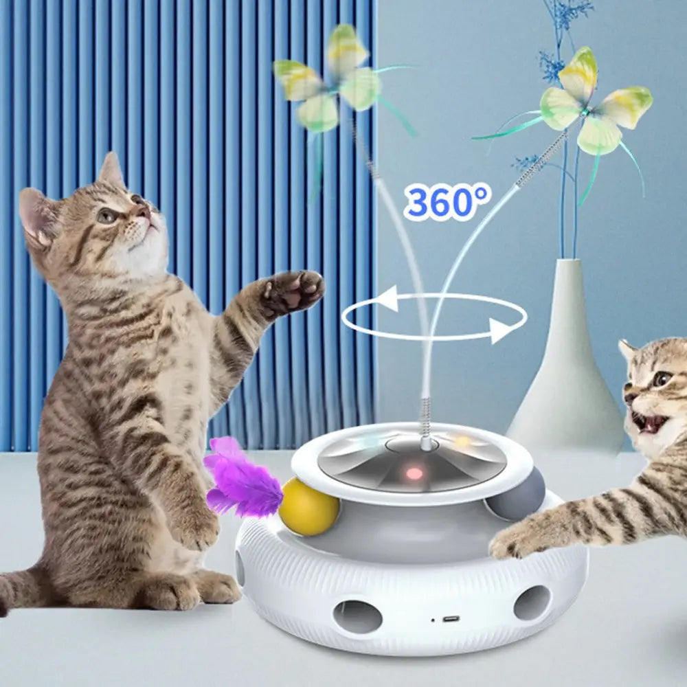 Multifunctional Electric Cat Toy Interactive Cat Toy Indoor Playing Rechargeable - Interactive Cat Toy