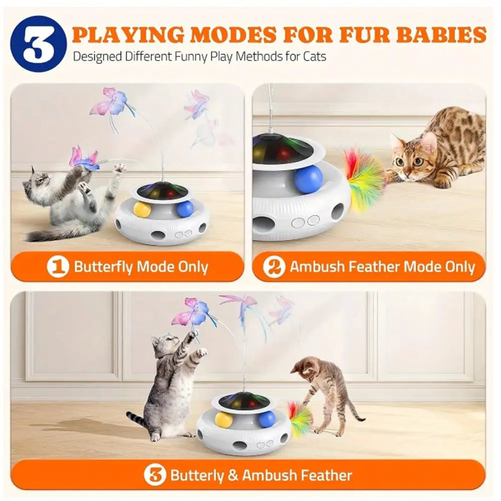 Multifunctional Electric Cat Toy Interactive Cat Toy Indoor Playing Rechargeable - Interactive Cat Toy