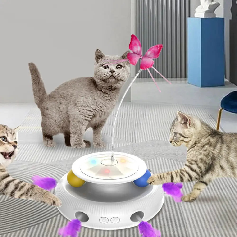 Multifunctional Electric Cat Toy Interactive Cat Toy Indoor Playing Rechargeable - Interactive Cat Toy