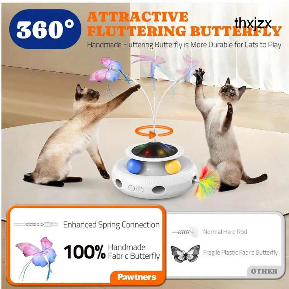 Multifunctional Electric Cat Toy Interactive Cat Toy Indoor Playing Rechargeable - Interactive Cat Toy