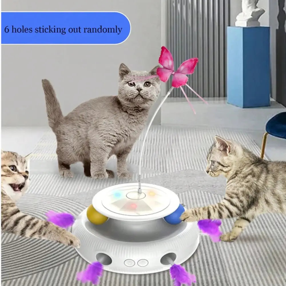 Multifunctional Electric Cat Toy Interactive Cat Toy Indoor Playing Rechargeable - Interactive Cat Toy