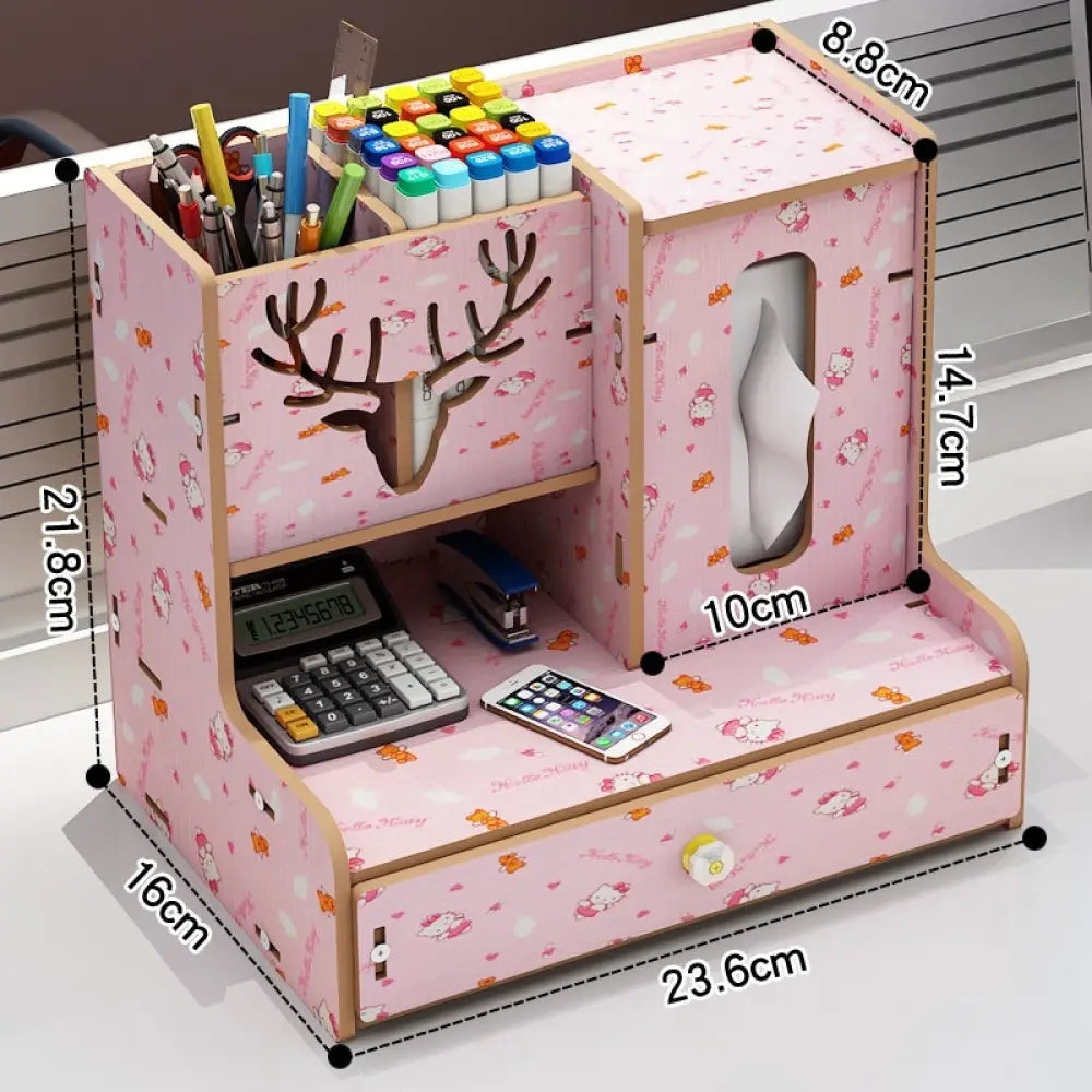 Office Desk Surface Panel Organizer Folder Storage Box Drawer - Style 21KT Cat - Drawer Organiser Set