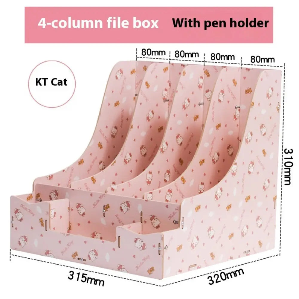 Office Desk Surface Panel Organizer Folder Storage Box Drawer - Style 4KT Cat - Drawer Organiser Set