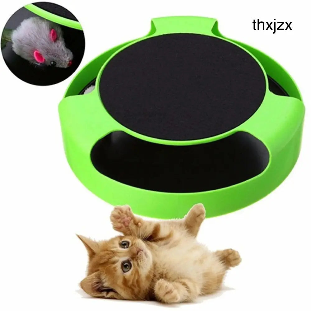 Pet Automatic Toy Funny Cat Interactive Toy - Green - Interactive Cat Toy