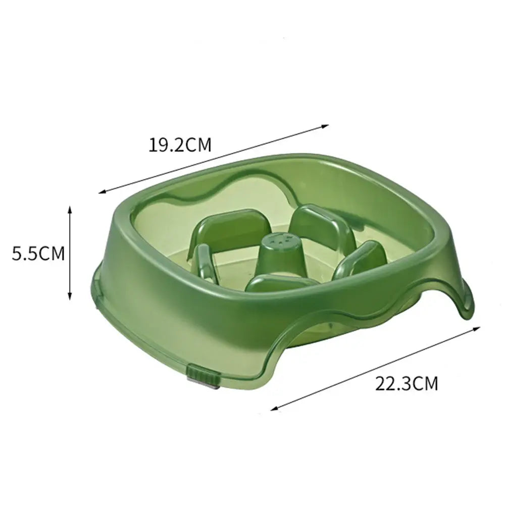 Pet Dog Slow Anti-Suffocation Anti-Choking Water Feeder Bowl Puppy Plastic Bowl Household Dogs Food Plate Feeding