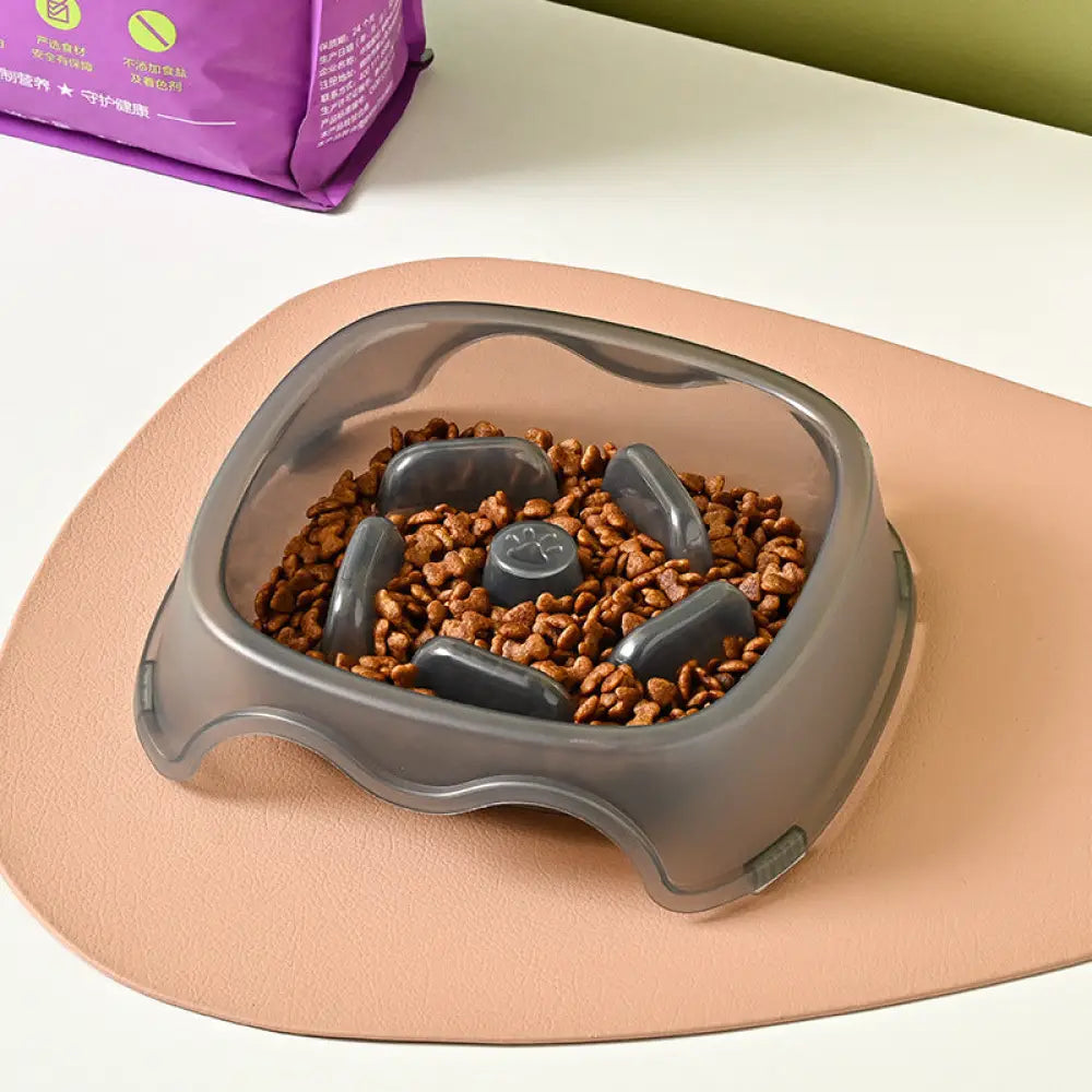 Pet Dog Slow Anti-Suffocation Anti-Choking Water Feeder Bowl Puppy Plastic Bowl Household Dogs Food Plate Feeding
