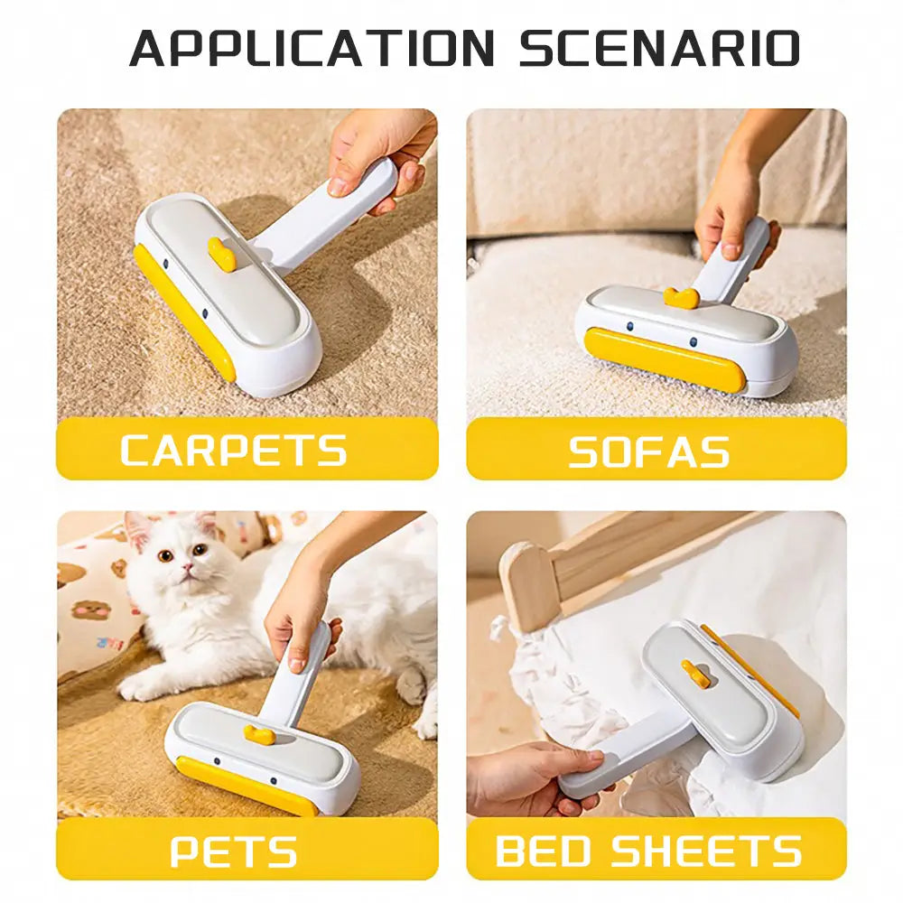 Pet Hair Remover And Reusable Lint Roller Cat And Dog Hair Remover For Furniture Couch Carpet Clothing And Bedding
