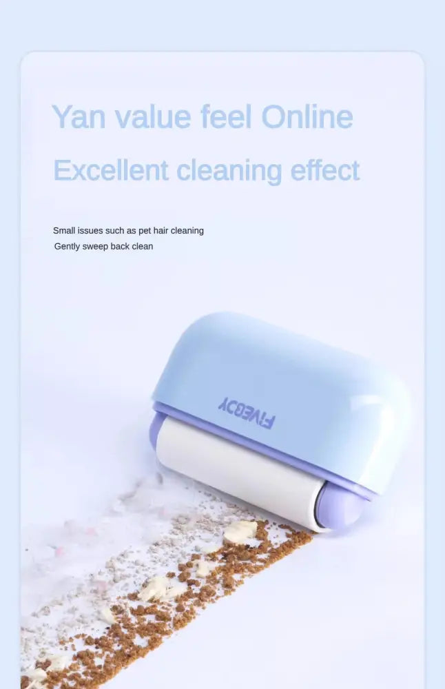 Portable Pet Hair Remover With Lid Reusable Palm-Sized Lint Roller Pocket-Sized Travel Essential For Removing Cat And