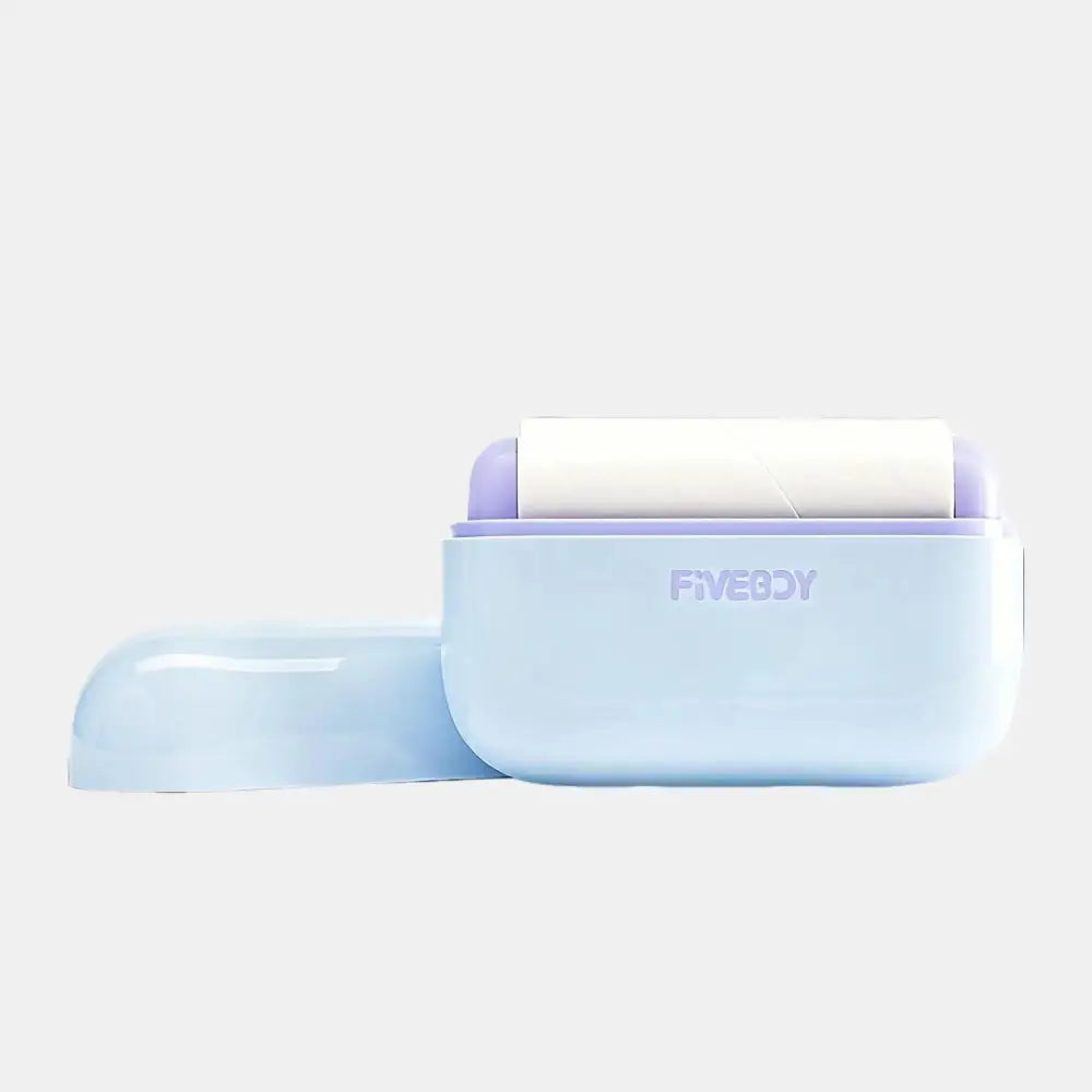 Portable Pet Hair Remover With Lid Reusable Palm-Sized Lint Roller Pocket-Sized Travel Essential For Removing Cat And