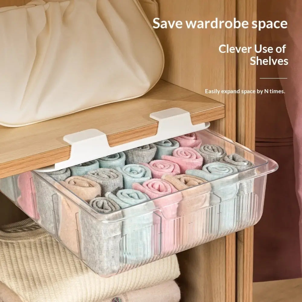 Transparent Underwear Panties And Socks Organizer Drawer Box - Drawer Organiser Set