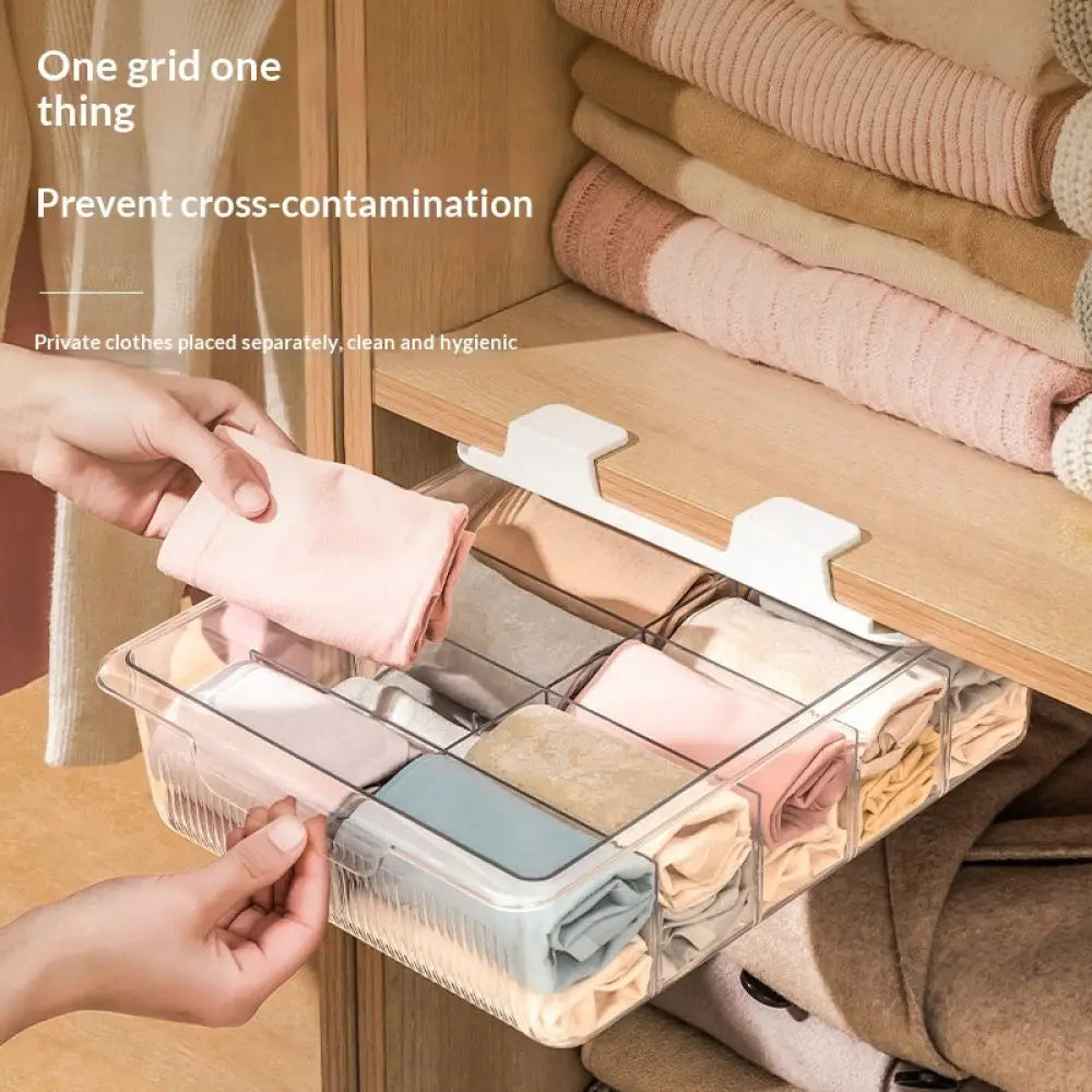 Transparent Underwear Panties And Socks Organizer Drawer Box - Drawer Organiser Set